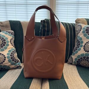 Calvin Klein Tan Tote Bag